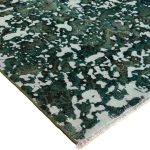 280 x 190cm Ultra Vintage Emerald Green Hand-Knotted Persian Rug - Image 6