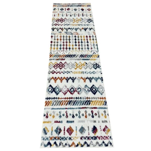 213 x 60 cm Boho Tribal Geometric Runner Rug