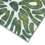 213 x 60cm Turkish Modern Machine Made Green Runner Rug - Image 3