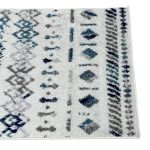 213 x 60cm Turkish Machine Made Boho Tribal Geometric Runner Rug - Image 7