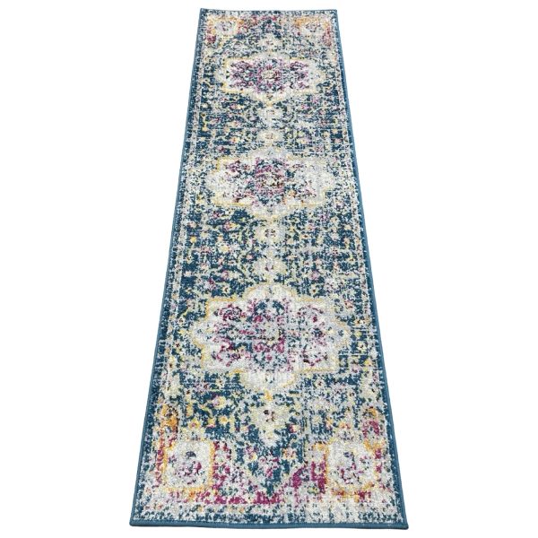 213 x 60 cm Persian Vintage Design Machine Made Runner Rug