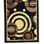 213 x 60cm Turkish Machine Made Modern Design Black\Beige Runner Rug - Image 4