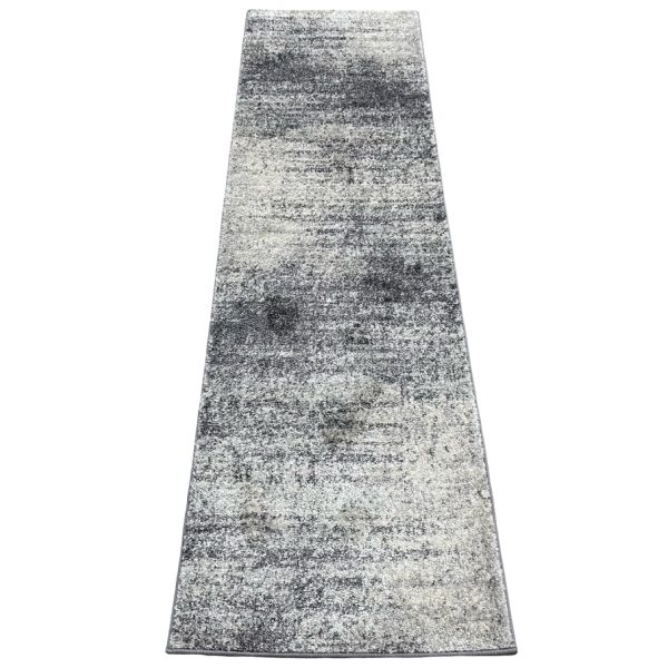 213 x 60cm Turkish Modern Vintage Design Grey Runner Rug