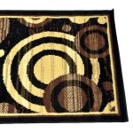 213 x 60cm Turkish Machine Made Modern Design Black\Beige Runner Rug - Image 7