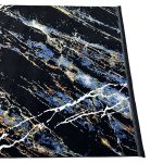 230 × 160cm Black & Blue Distressed Turkish Style Rug - Image 7