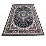 230 × 160 Machine Made Persian Design Navy Area Rug - Image 2