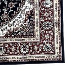 230 × 160 Machine Made Persian Design Navy Area Rug - Image 4