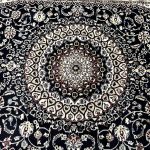 230 × 160 Machine Made Persian Design Navy Area Rug - Image 6