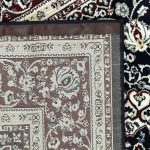 230 × 160 Machine Made Persian Design Navy Area Rug - Image 8