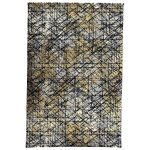 230 × 160 Contemporary Turkish Area Rug – Machine Woven Modern Carpet