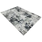 350 x 250cm Luxury Turkish Abstract Grey&Black Area Rug - Image 3