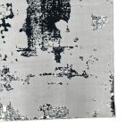 350 x 250cm Modern Gallery Style Black Grey Artwork Machine Made Area Rug - Image 4