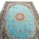 300 x 200 cm Persian Style Blue Floral Medallion Rug - Image 2