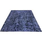 300 x 274cm Ultra Vintage Abstract Lavender & Charcoal Hand-Knotted Persian Rug - Image 2