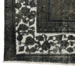 350 x 275cm Ultra Vintage Charcoal Grey & Ivory Persian Rug - Image 8