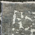 350 x 275cm Ultra Vintage Charcoal Grey & Ivory Persian Rug - Image 9
