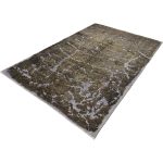 356 x 237cm Hand Knotted Ultra Vintage Olive Green Distressed Persian Rug - Image 3