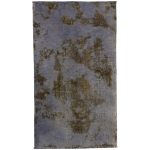 180 x 105cm Ultra Vintage Silver Blue & Taupe Hand-Knotted Persian Runner