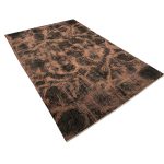 315 × 211cm Abstract Ultra Vintage Hand Knotted Persian Rug – Copper & Charcoal Design - Image 3