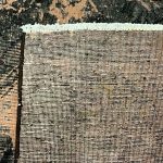 315 × 211cm Abstract Ultra Vintage Hand Knotted Persian Rug – Copper & Charcoal Design - Image 7