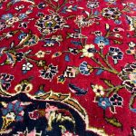 380 x 274cm Hand Knotted Vintage Persian Kashan Wool Rug - Image 7