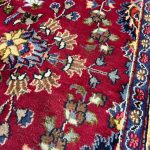 350 x 310cm Vintage Hand Knotted Persian Khorasan Rug – Red Floral Medallion - Image 6