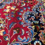 350 x 310cm Vintage Hand Knotted Persian Khorasan Rug – Red Floral Medallion - Image 7