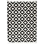 350 x 250cm Black and White Modern Turkish Machine Made Area Rug