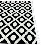 350 x 250cm Black and White Modern Turkish Machine Made Area Rug - Image 7