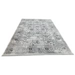 350 x 250cm Vintage Afghan Chobi Design Grey Machine Made Rug - Image 2