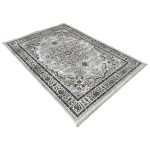 350 x 250cm Persian Vintage Tabriz Design Grey Machine Made Area Rug - Image 3