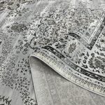 350 x 250cm Persian Vintage Tabriz Design Grey Machine Made Area Rug - Image 9