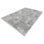 350 x 250cm Vintage Afghan Chobi Design Grey Machine Made Rug - Image 3