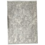 350 x 250cm Persian Vintage Medallion Design Grey Machine Made Area Rug