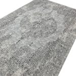 350 x 250cm Persian Vintage Medallion Design Grey Machine Made Area Rug - Image 5