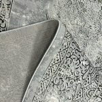 350 x 250cm Persian Vintage Medallion Design Grey Machine Made Area Rug - Image 8