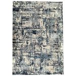 350 x 250cm Soft Machine Woven Turkish Rug in Gray and Blue