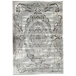 350 x 250cm Persian Kerman Design Vintage Look Grey Area Rug