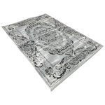 350 x 250cm Persian Kerman Design Vintage Look Grey Area Rug - Image 3