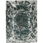 320 × 230cm Royal Teal Distressed Persian Hand Knotted Rug