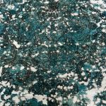 320 × 230cm Royal Teal Distressed Persian Hand Knotted Rug - Image 3