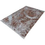 277 × 186cm Ultra Vintage Hand Knotted Persian Rug – Rust & Ivory Distressed Design - Image 5