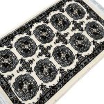 90 x 60 cm Cream Bukhara Design Accent Rug - Image 3