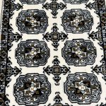 90 x 60 cm Cream Bukhara Design Accent Rug - Image 4