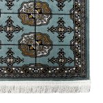 90 x 60 cm Duck Egg Blue Bukhara Design Rug - Image 5