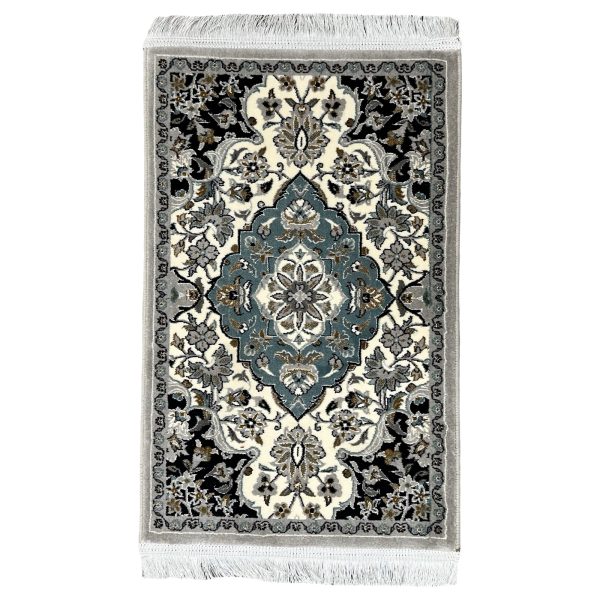 90 x 60 cm Persian Kashan Design Machine Made Rug