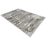 300 x 200cm Turkish Vintage Medallion Design Rug – Brown& Ivory Vintage Wash - Image 3