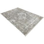 300 x 200cm Turkish Vintage Medallion Design Rug – Brown&Ivory Vintage Wash - Image 3