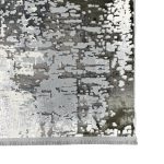 300 x 200cm Modern Abstract Rug – Bold Grey & Charcoal Distressed Design Rug - Image 4