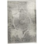 300 x 200cm Minimal Moroccan Diamond Textured Rug – Soft Neutral Tone